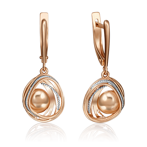 

Серьги подвески из золота PLATINA jewelry 02-4230, 02-4230
