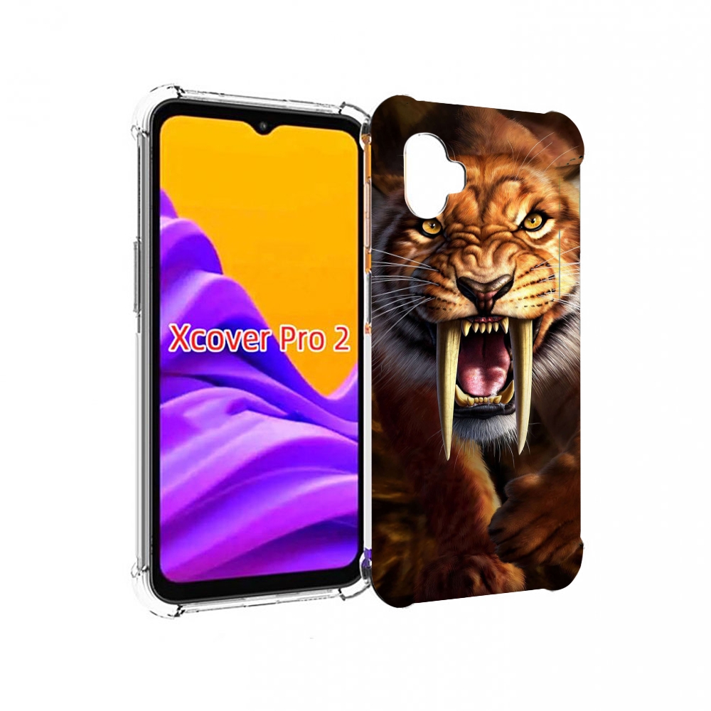 

Чехол MyPads саблезубый злой тигр для Samsung Galaxy Xcover Pro 2, Прозрачный, Tocco