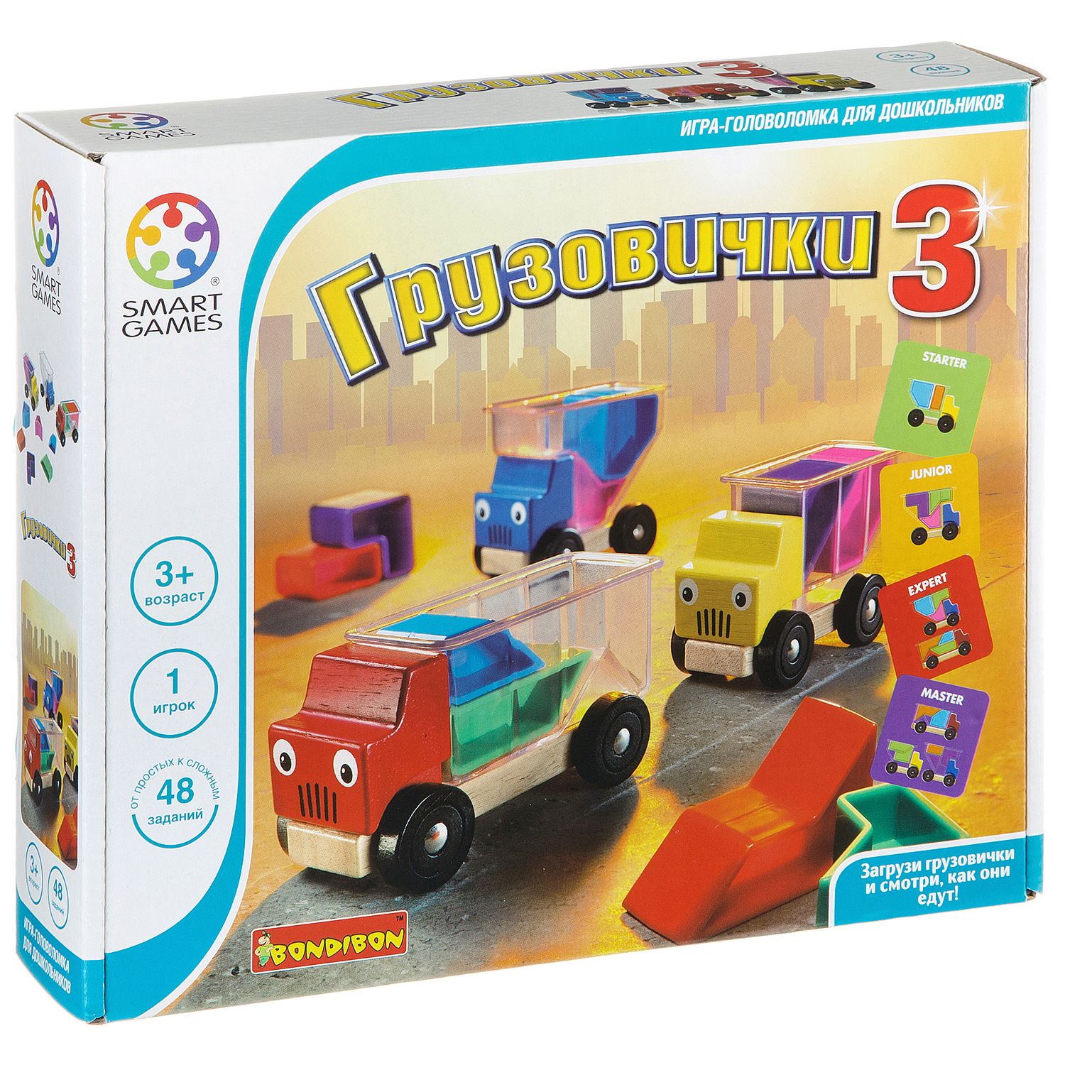 

Логическая игра Bondibon Грузовички SG 015 RU, Грузовички