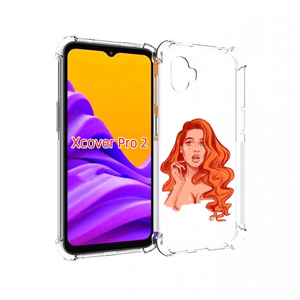

Чехол MyPads рыжая-девушка-модельной-внешности женский для Samsung Galaxy Xcover Pro 2, Прозрачный, Tocco