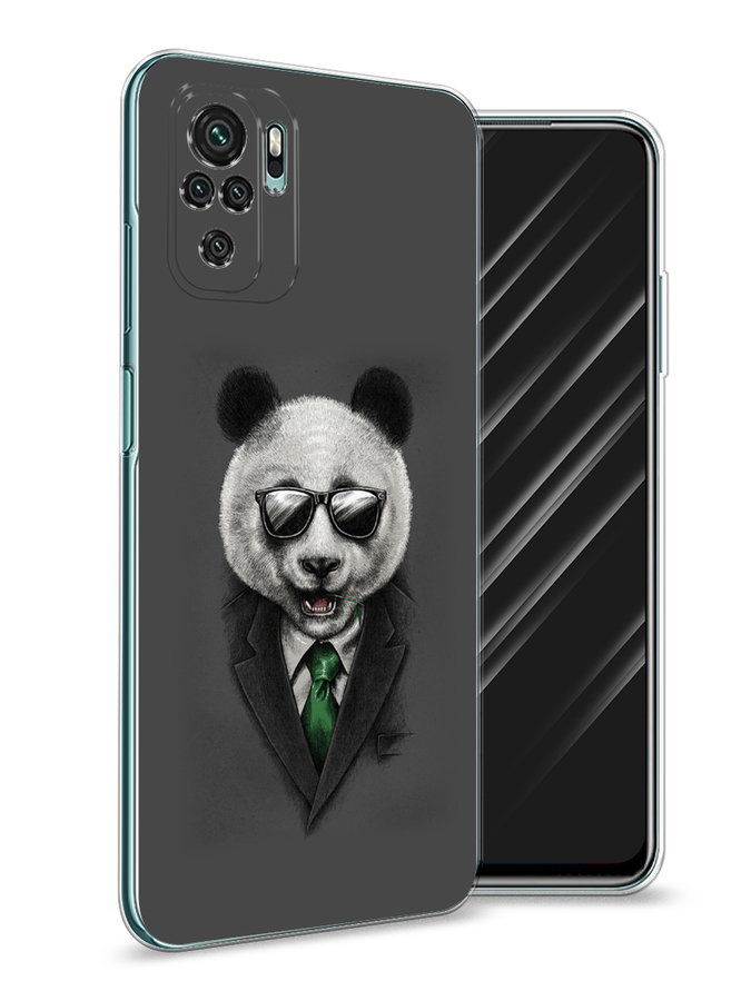 

Чехол Awog на Xiaomi Redmi Note 10/Note 10S/M5s "Деловая панда", Разноцветный, 39950-10