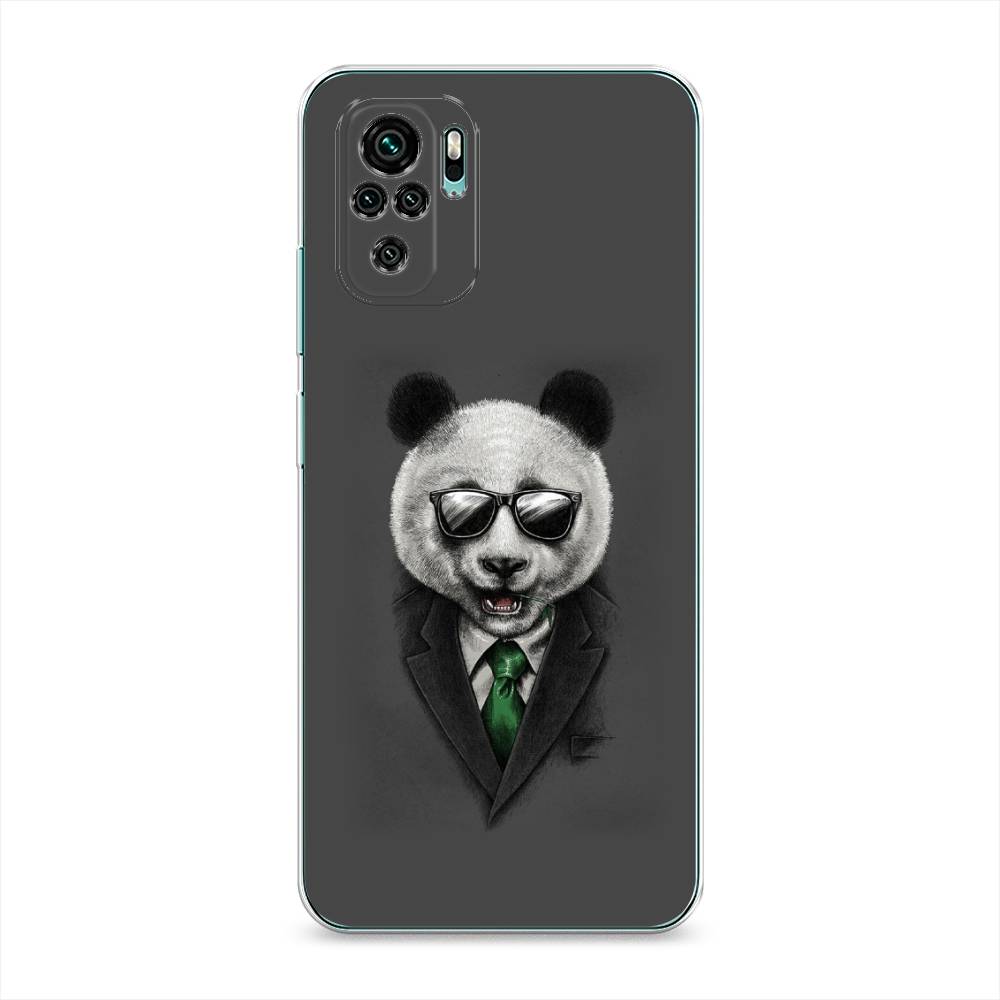 фото Силиконовый чехол "деловая панда" на xiaomi redmi note 10s awog