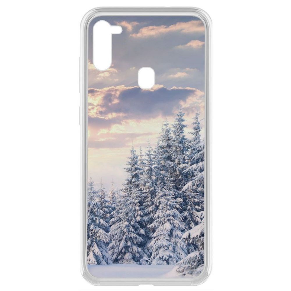 

Чехол-накладка Krutoff Clear Case Снежный пейзаж для Samsung Galaxy M11 (M115)