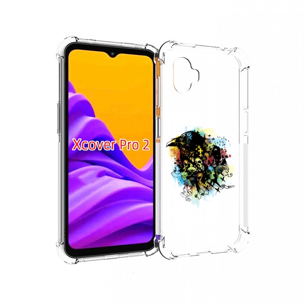 

Чехол MyPads ворон и черепа для Samsung Galaxy Xcover Pro 2, Прозрачный, Tocco