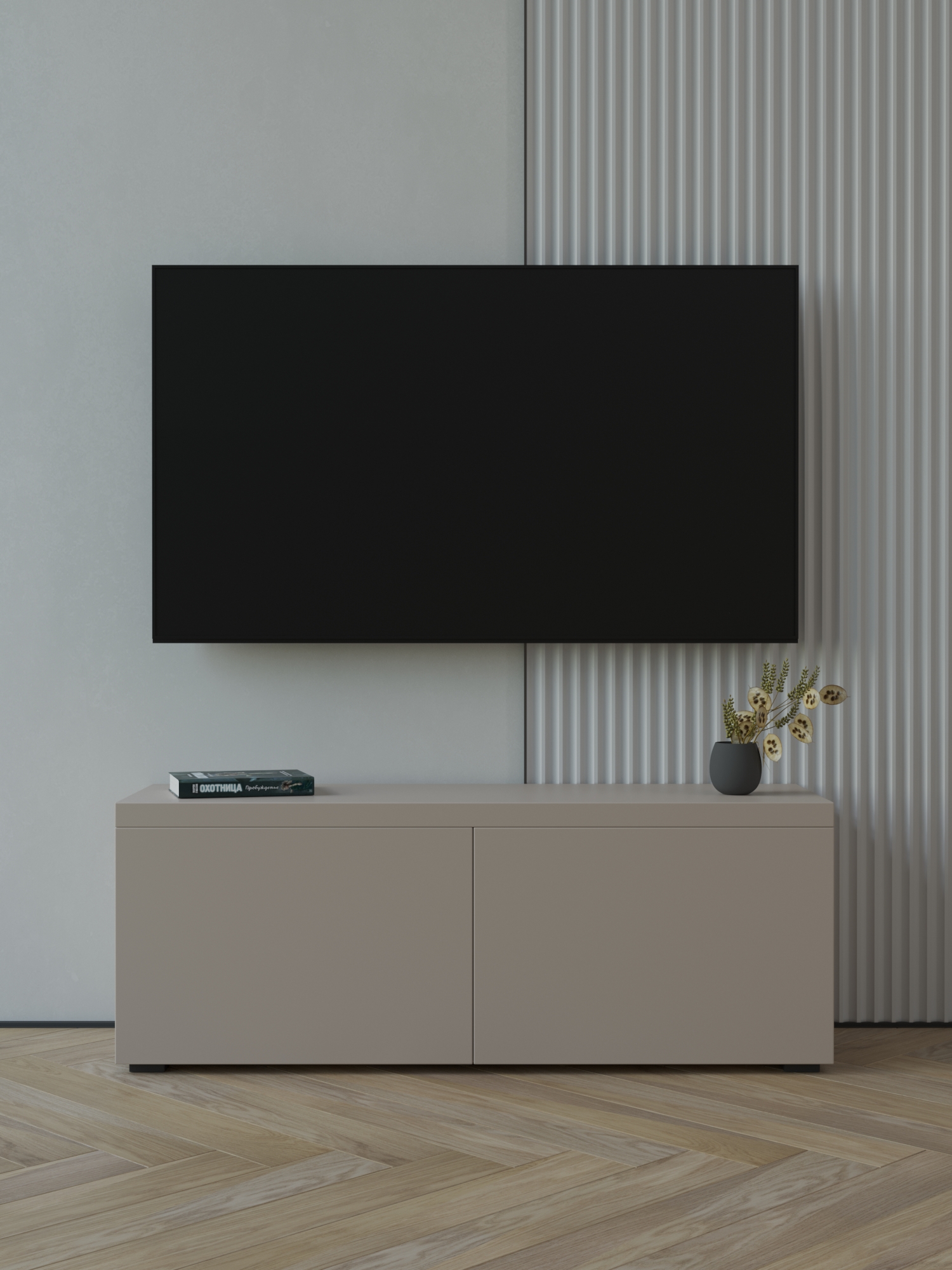 

Тумба подвесная Riddle Taiwood TV, 110х40х33 см, кашемир, Taiwood TV