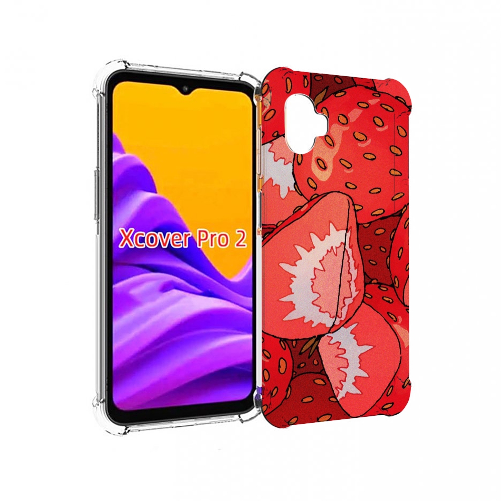 

Чехол MyPads рисованная-клубника для Samsung Galaxy Xcover Pro 2, Прозрачный, Tocco