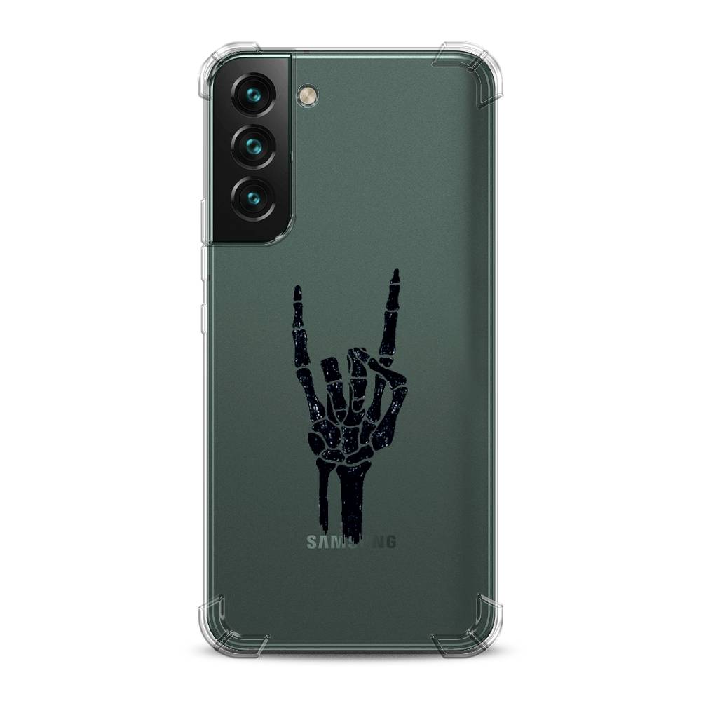 фото Противоударный силиконовый чехол "rock for a skeleton" на samsung galaxy s22 awog