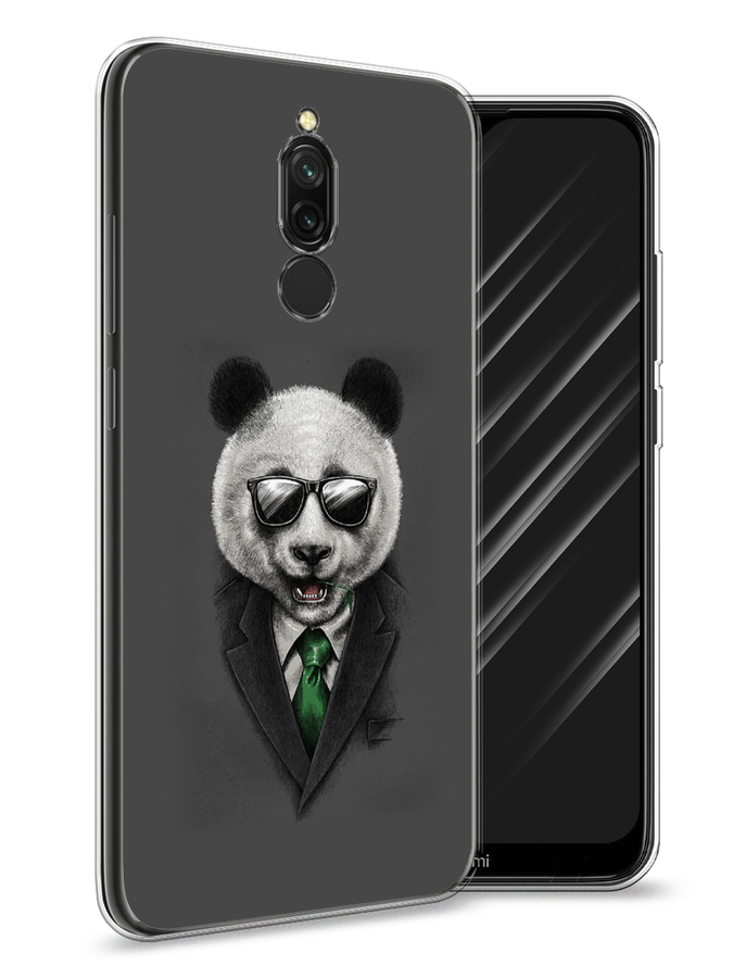 

Чехол Awog на Xiaomi Redmi 8 "Деловая панда", Разноцветный, 37150-10