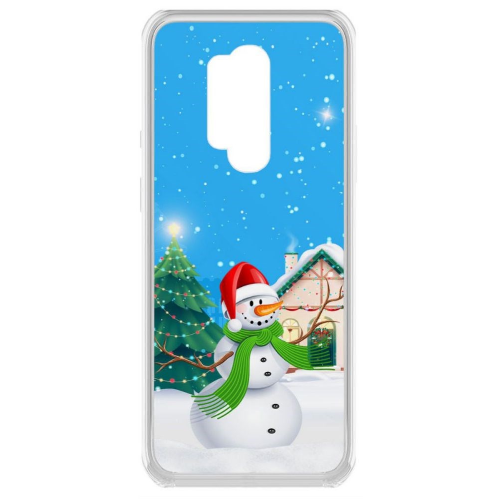 

Чехол-накладка Krutoff Clear Case Снеговик для OnePlus 8 Pro