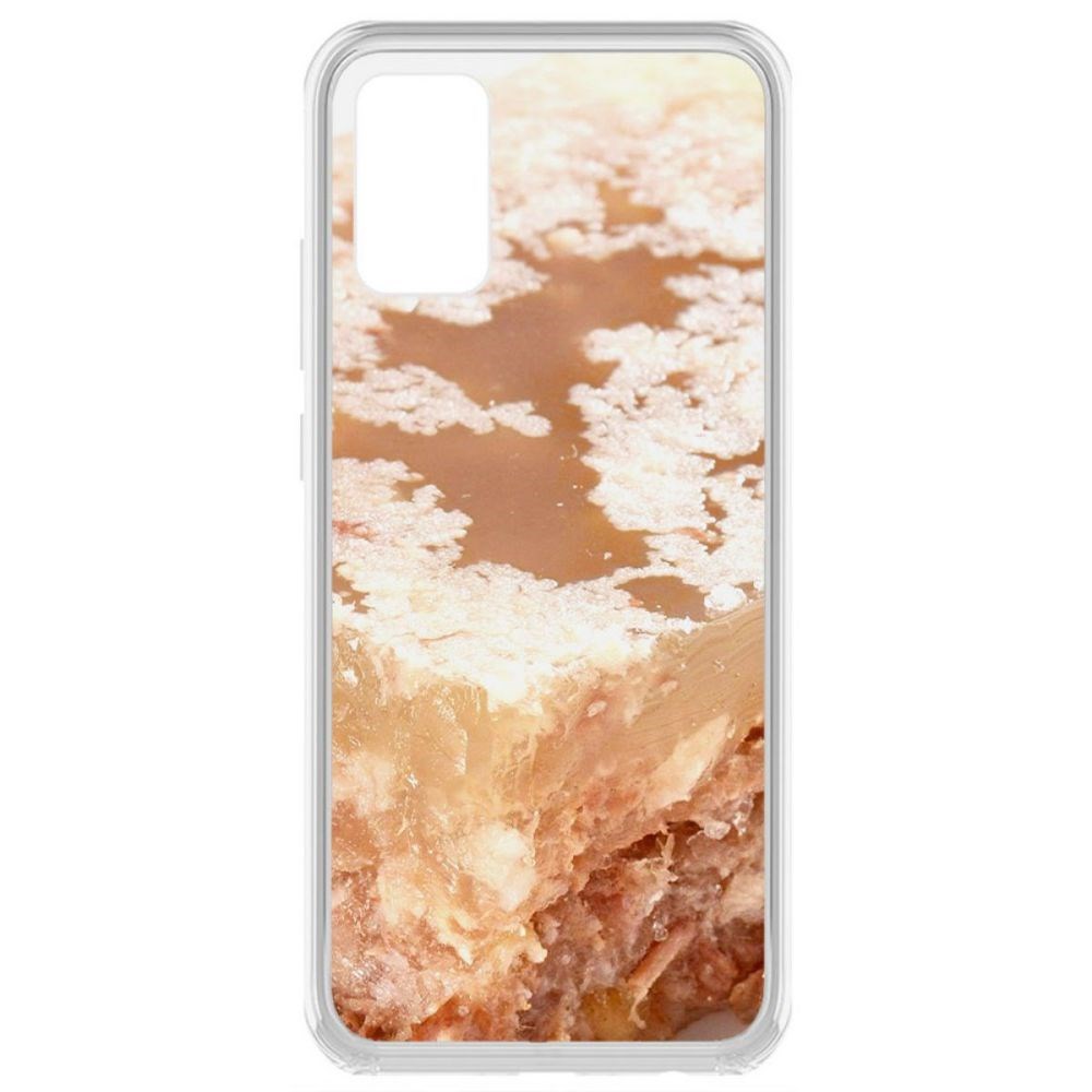 фото Чехол-накладка krutoff clear case холодец для samsung galaxy a02s (a025)