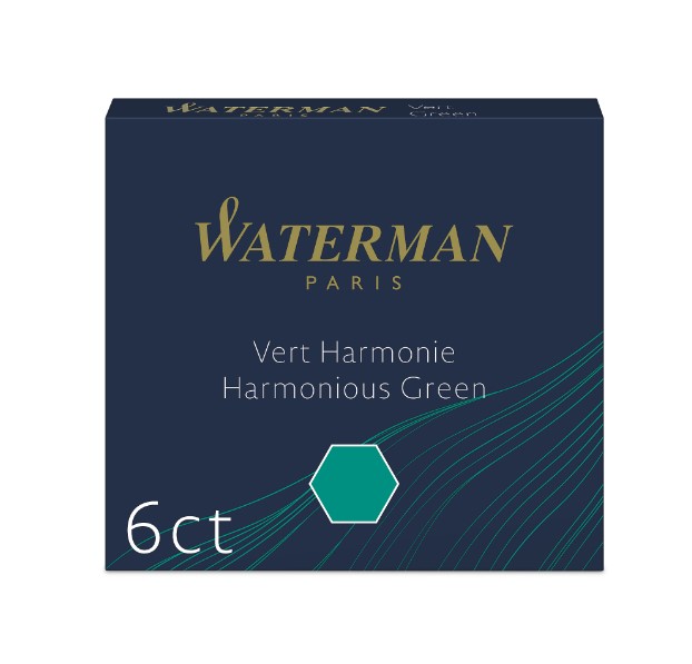 

Набор чернил Waterman S0110990 пластиковый картридж зеленые 6шт