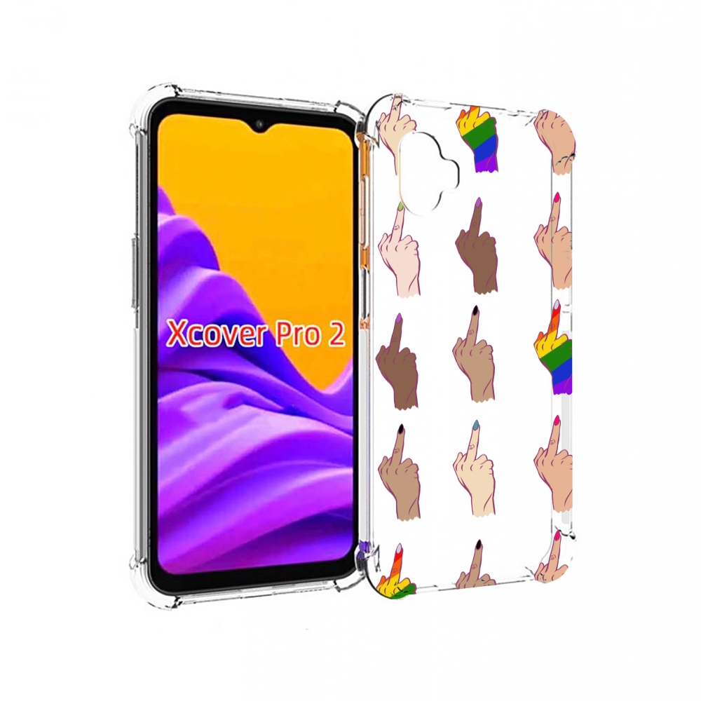 

Чехол MyPads разноцветные-руки для Samsung Galaxy Xcover Pro 2, Прозрачный, Tocco