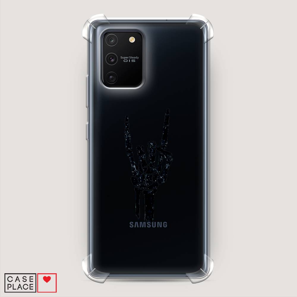 фото Противоударный силиконовый чехол "rock for a skeleton" на samsung galaxy s10 lite awog