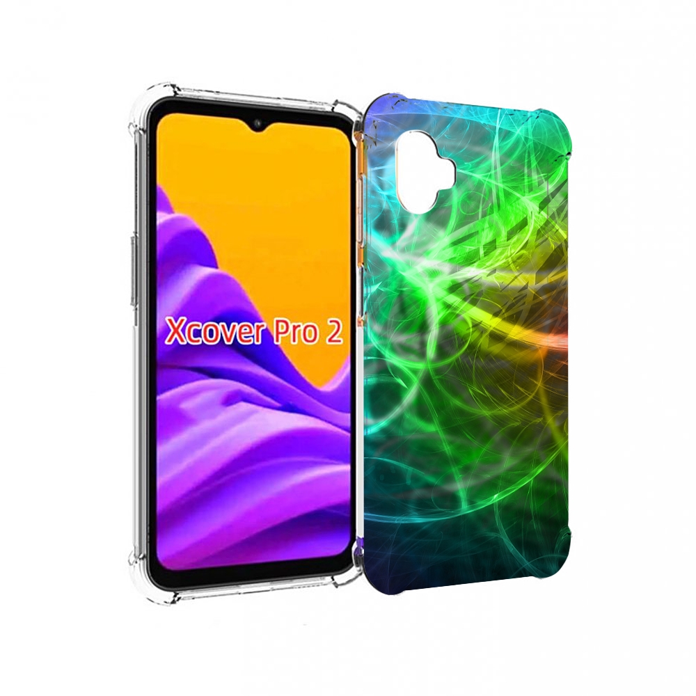 

Чехол MyPads разноцветная-абстракция-линиями для Samsung Galaxy Xcover Pro 2, Прозрачный, Tocco