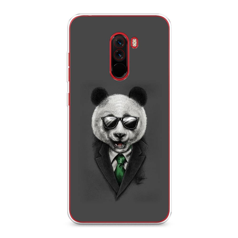 

Чехол Awog на Xiaomi Pocophone F1 "Деловая панда", Разноцветный, 34450-10