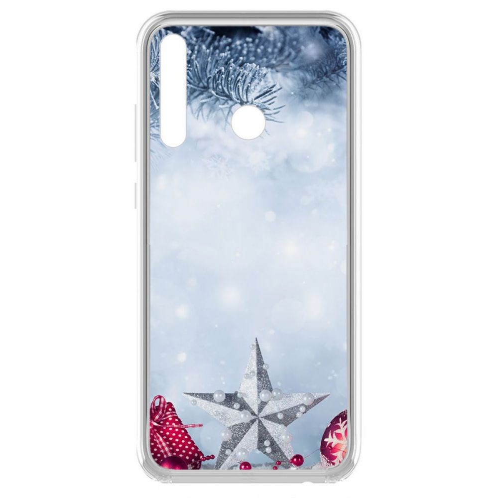 

Чехол-накладка Krutoff Clear Case Новогодняя звезда для Honor 20i