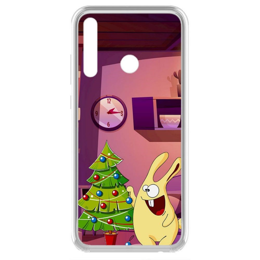 

Чехол-накладка Krutoff Clear Case Кролик для Honor 10i