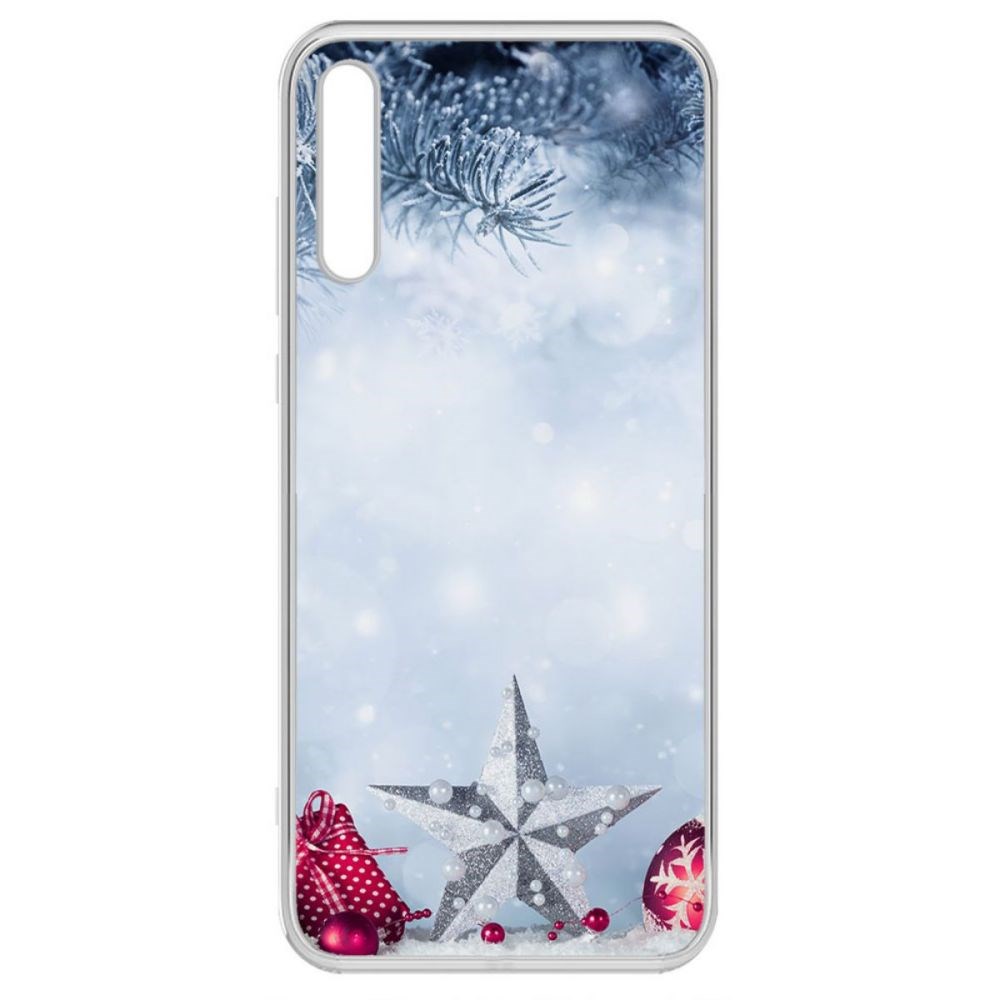 

Чехол-накладка Krutoff Clear Case Новогодняя звезда для Honor 30i