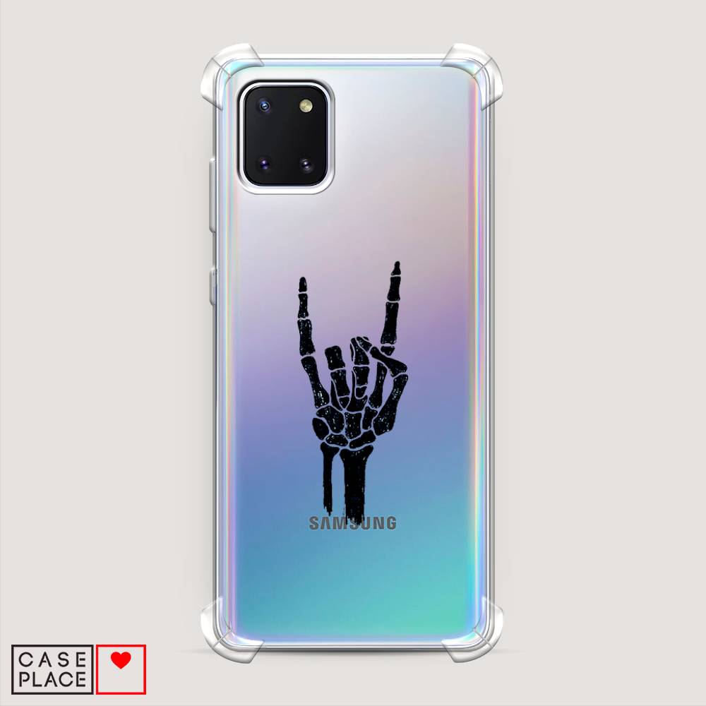 фото Противоударный силиконовый чехол "rock for a skeleton" на samsung galaxy note 10 lite awog