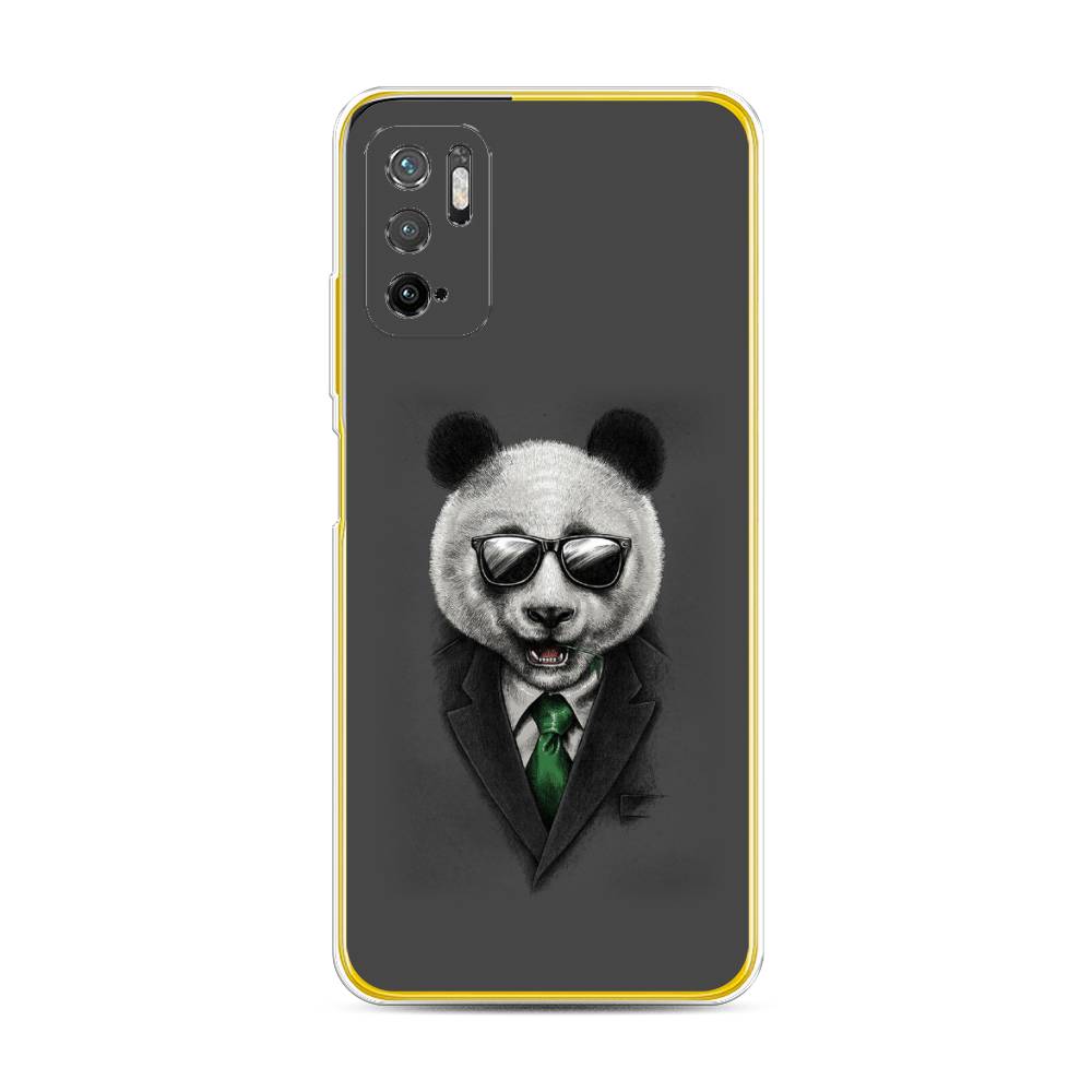 

Чехол Awog на Poco M3 Pro "Деловая панда", Разноцветный, 311050-10
