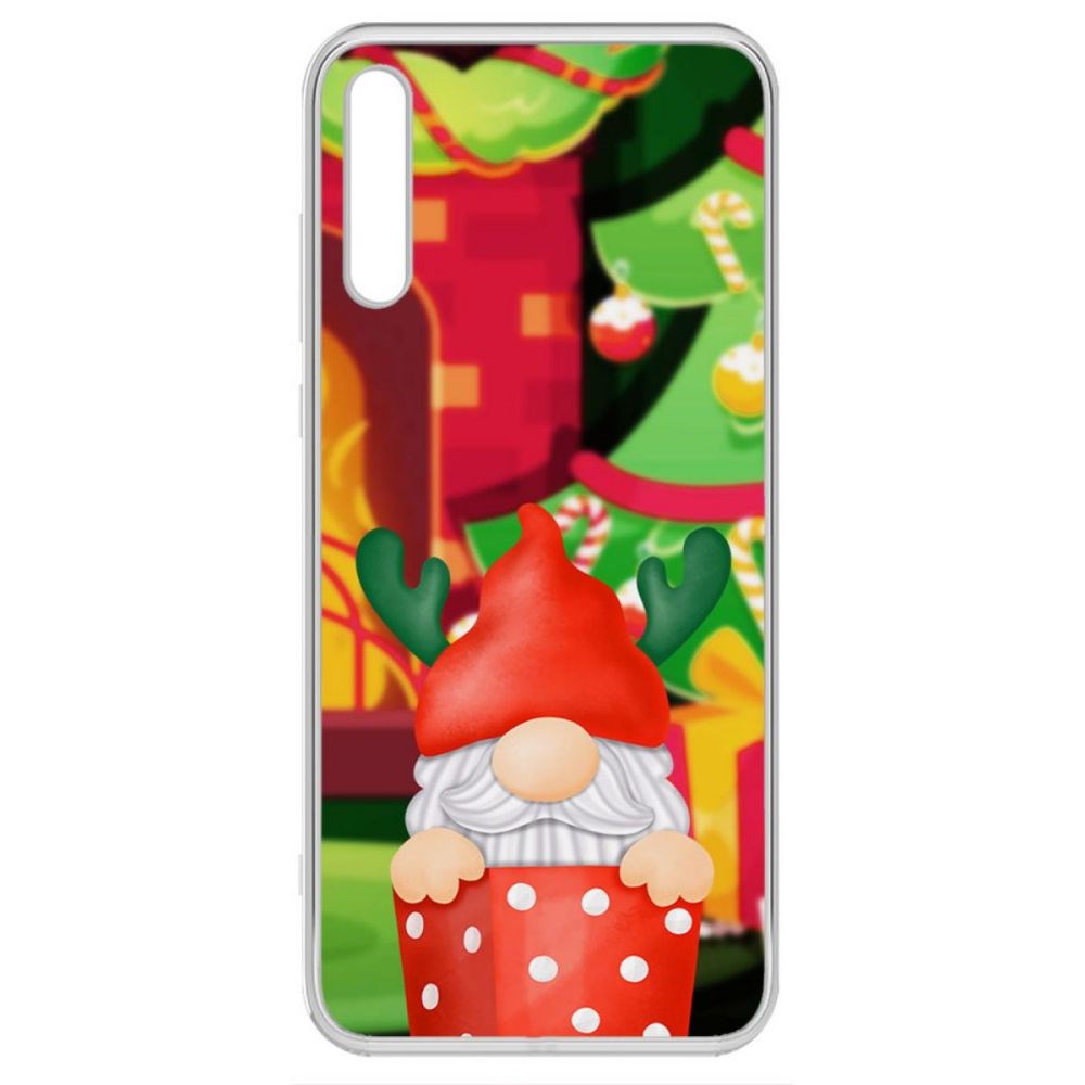 

Чехол-накладка Krutoff Clear Case Гном для Honor 30i