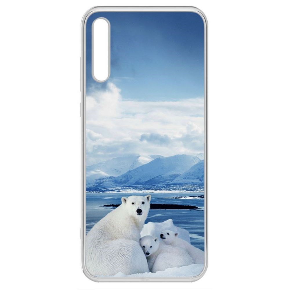 

Чехол-накладка Krutoff Clear Case Полярные медведи для Huawei Y8P