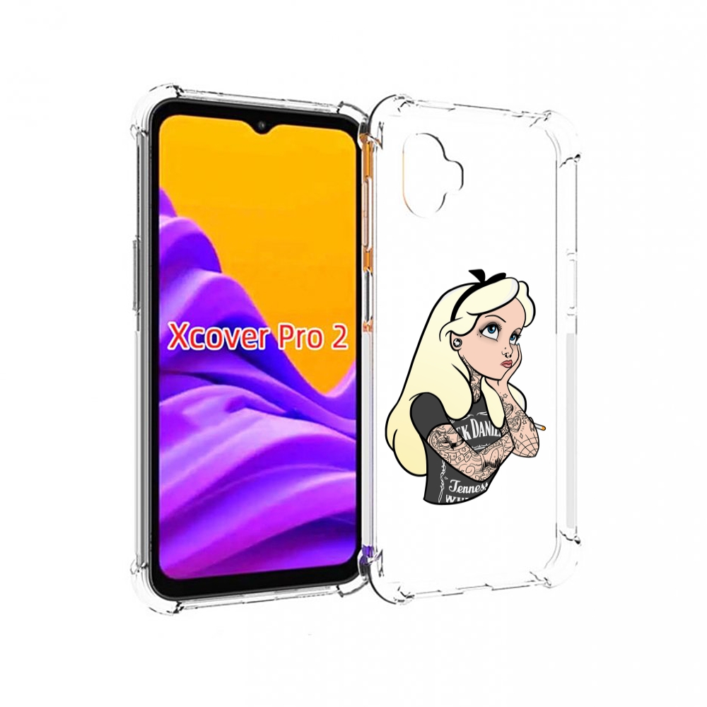 

Чехол MyPads принцесса-в-татуировках женский для Samsung Galaxy Xcover Pro 2, Прозрачный, Tocco