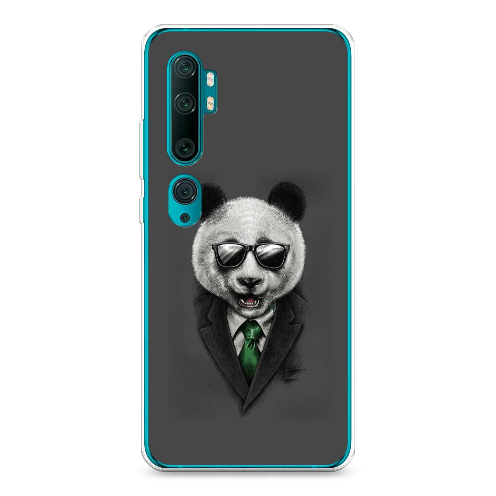

Чехол Awog на Xiaomi Mi Note 10/Mi Note 10 Pro "Деловая панда", Разноцветный, 37350-10