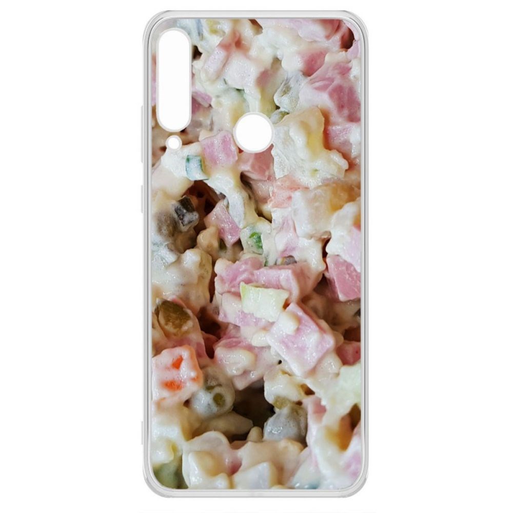 фото Чехол-накладка krutoff clear case оливье для huawei y6p