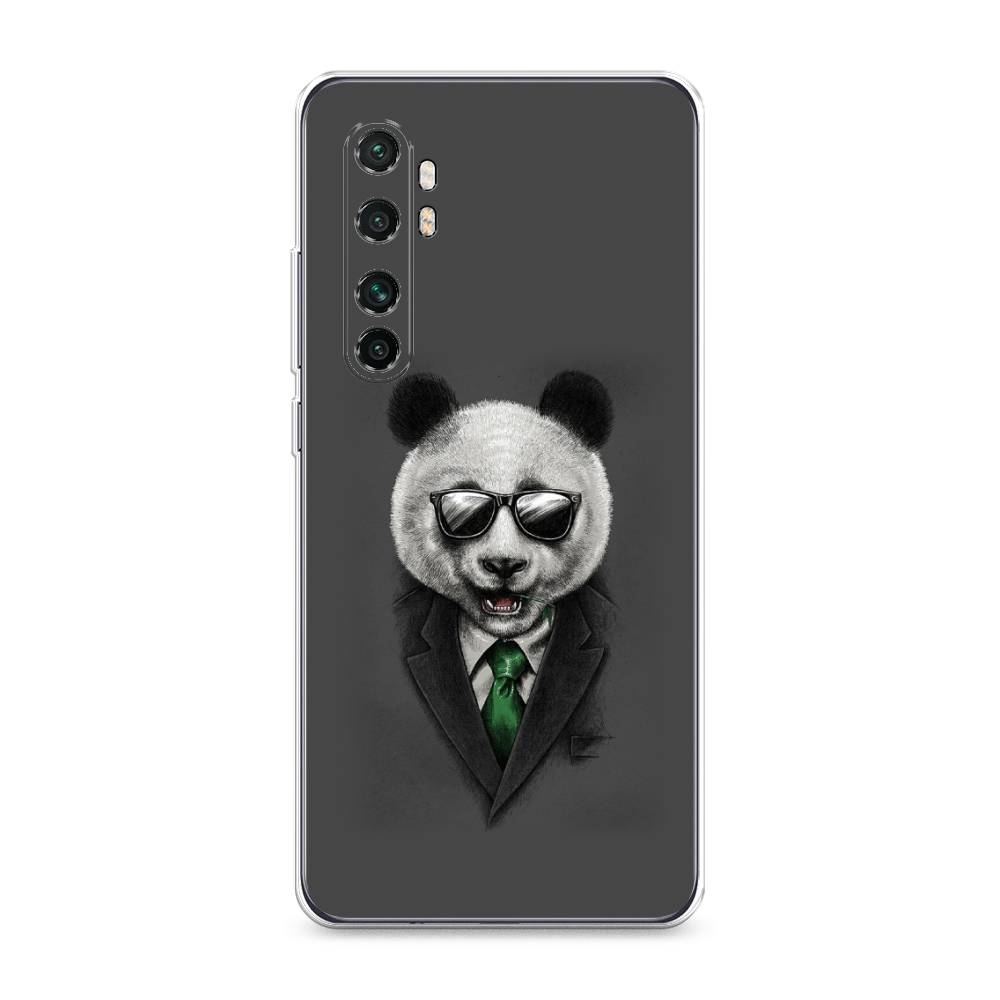 

Чехол Awog на Xiaomi Mi Note 10 Lite "Деловая панда", Разноцветный, 38450-10