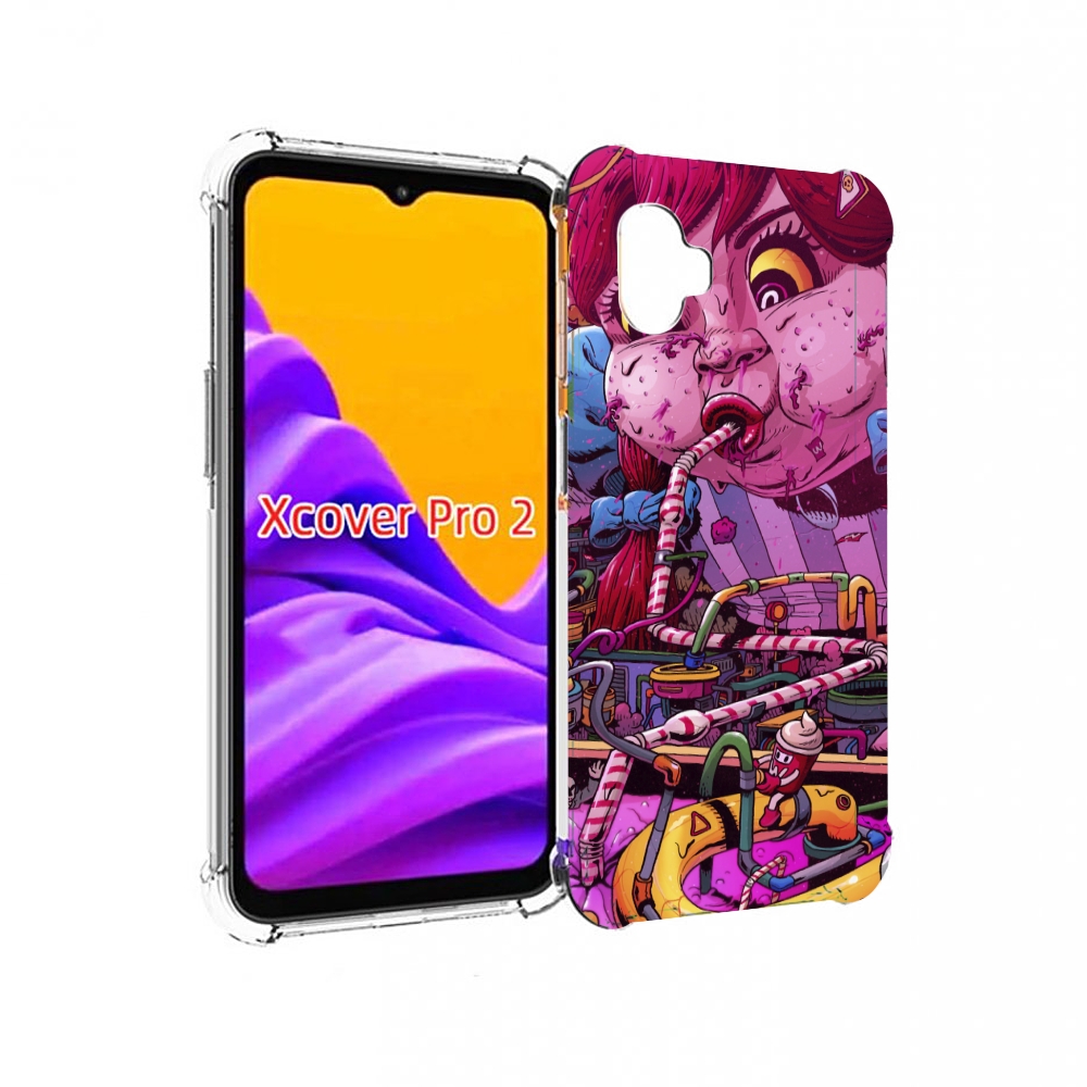 

Чехол MyPads прикольная сладкая картинка для Samsung Galaxy Xcover Pro 2, Прозрачный, Tocco