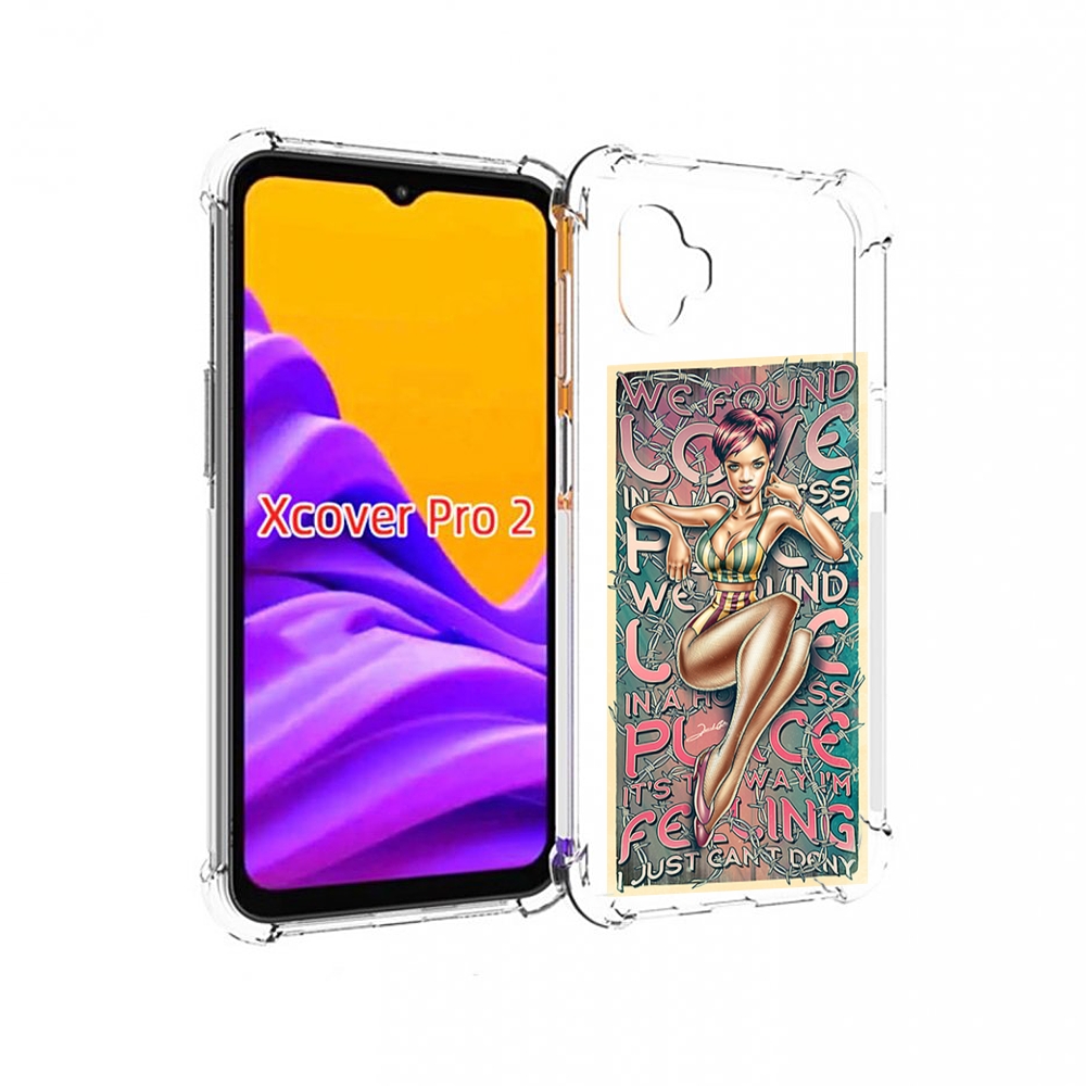 

Чехол MyPads постер-рианна для Samsung Galaxy Xcover Pro 2, Прозрачный, Tocco