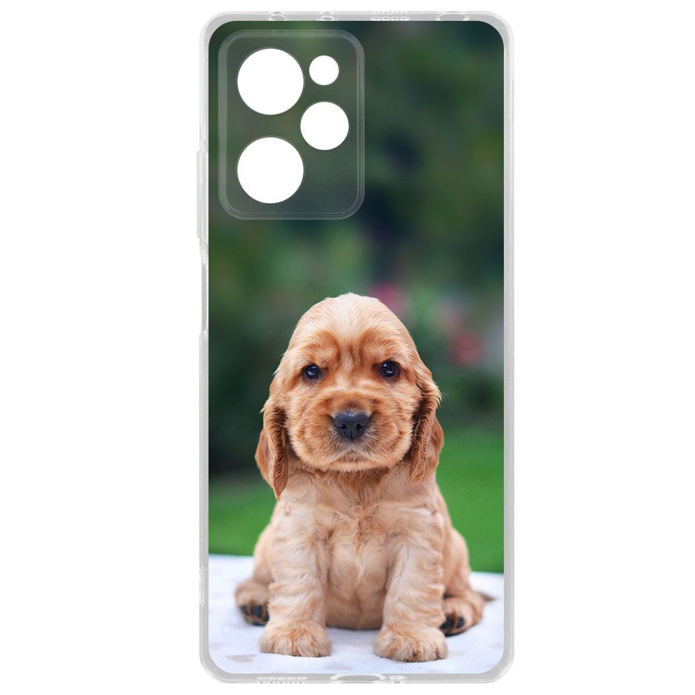 

Чехол-накладка Krutoff Clear Case Щенок кокер-спаниеля для Xiaomi Poco X5 Pro, Прозрачный