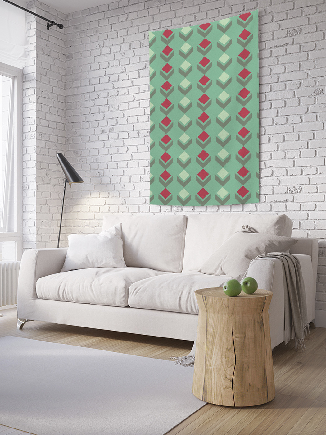 

Вертикальное фотопанно на стену JoyArty Ромбы 3Д 150x200 см, Ромбы 3Д