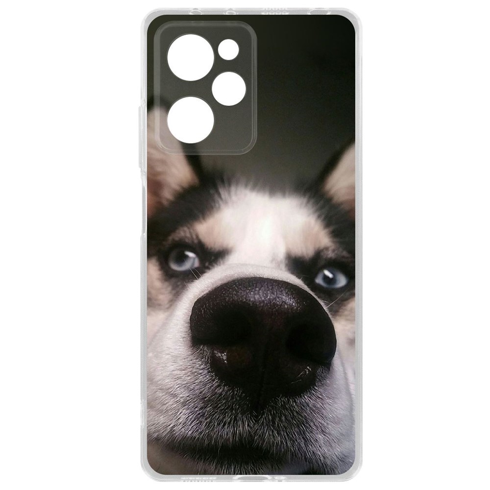 

Чехол-накладка Krutoff Clear Case Нос для Xiaomi Poco X5 Pro, Прозрачный