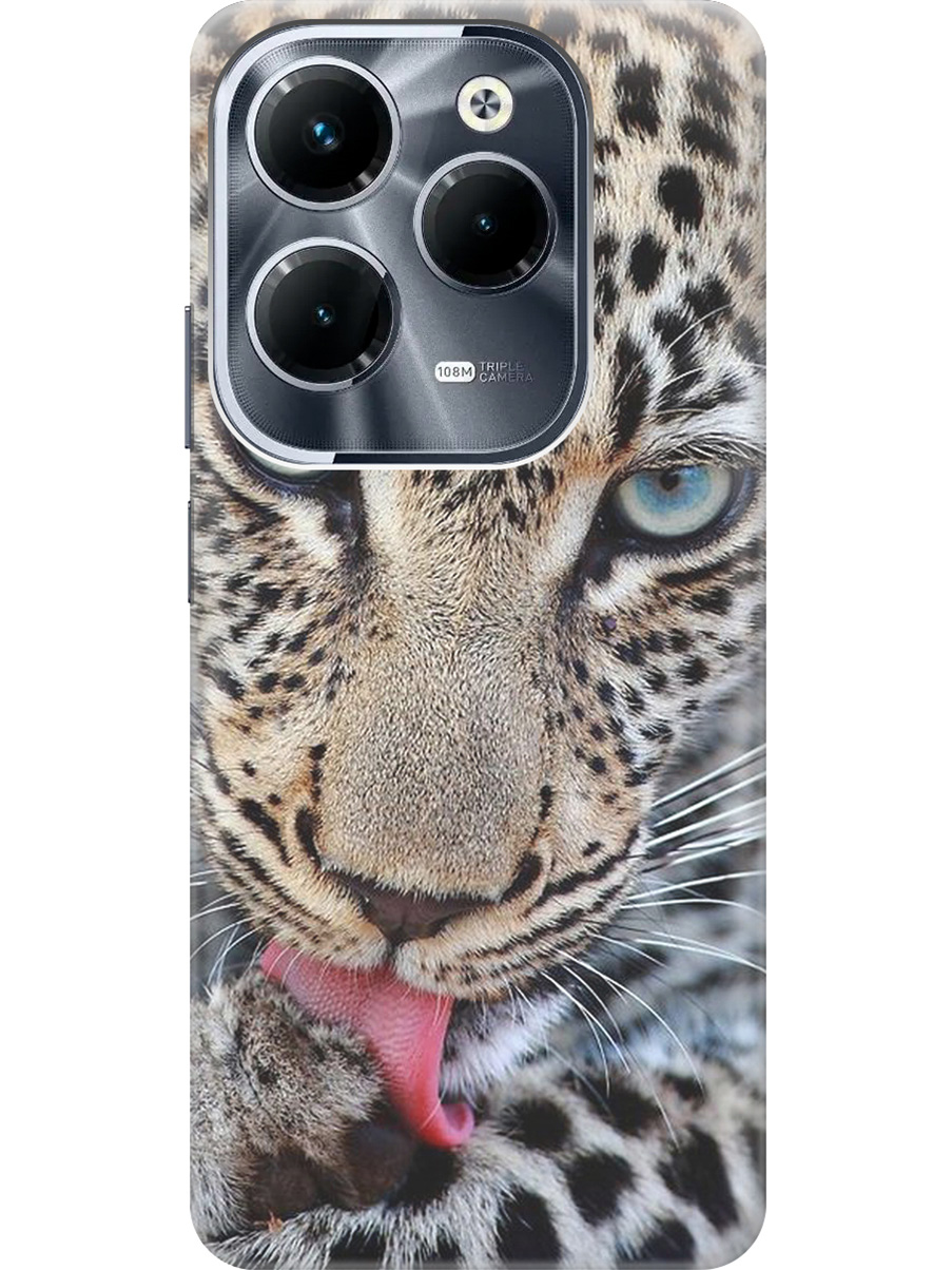 

Силиконовый чехол на Infinix Hot 40 / Hot 40 Pro с рисунком "Леопард", Оранжевый;серый;черный, 20011884