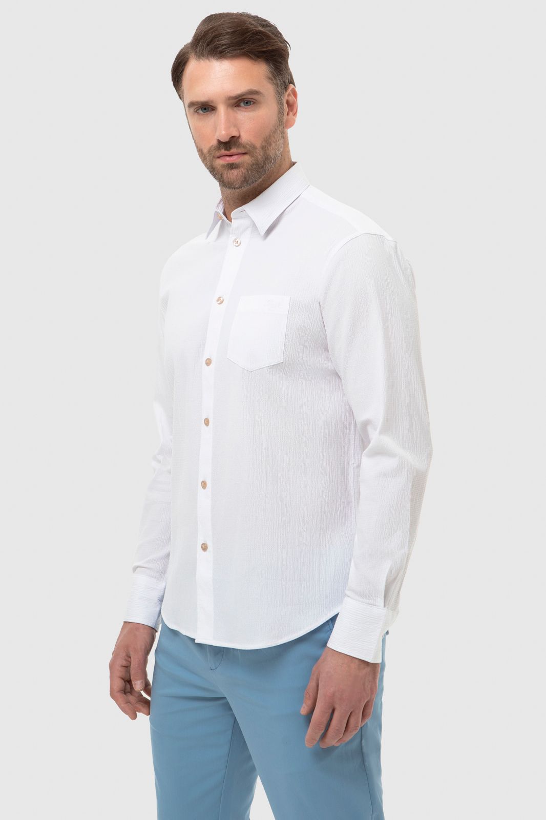 Рубашка мужская Kanzler 4S-448CT-2315-02 белая M