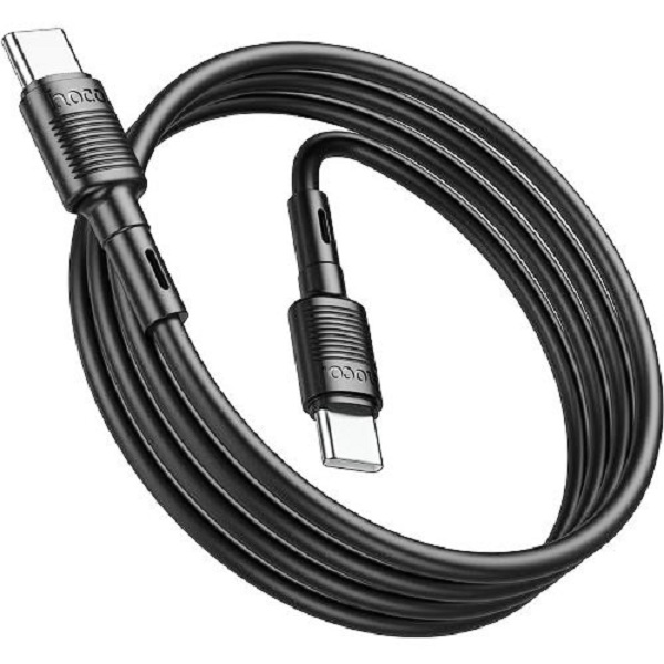 Кабель usb type-c - usb type-c Hoco 1 м черный