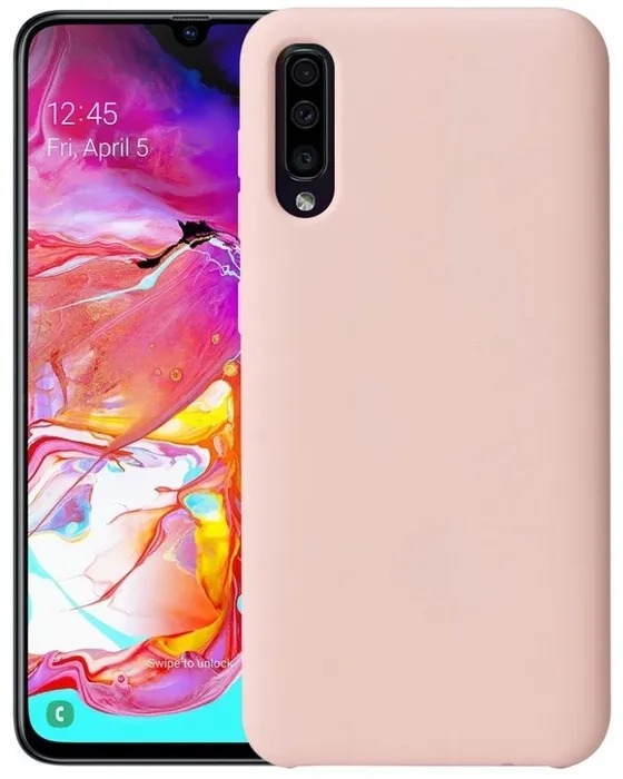 

Накладка силикон Soft touch для Samsung Galaxy A50 2019 A505 Rose Gold, Розовый