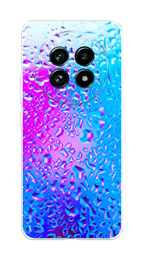 

Чехол на Realme 13 Pro+/13 Pro "Капли на стекле", Бирюзовый;розовый, 2518150-1