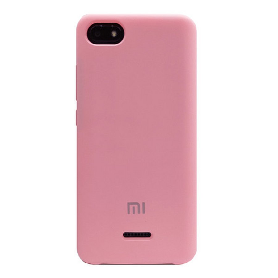 Накладка силикон Soft touch с логотипом для Xiaomi Redmi 6a Rose