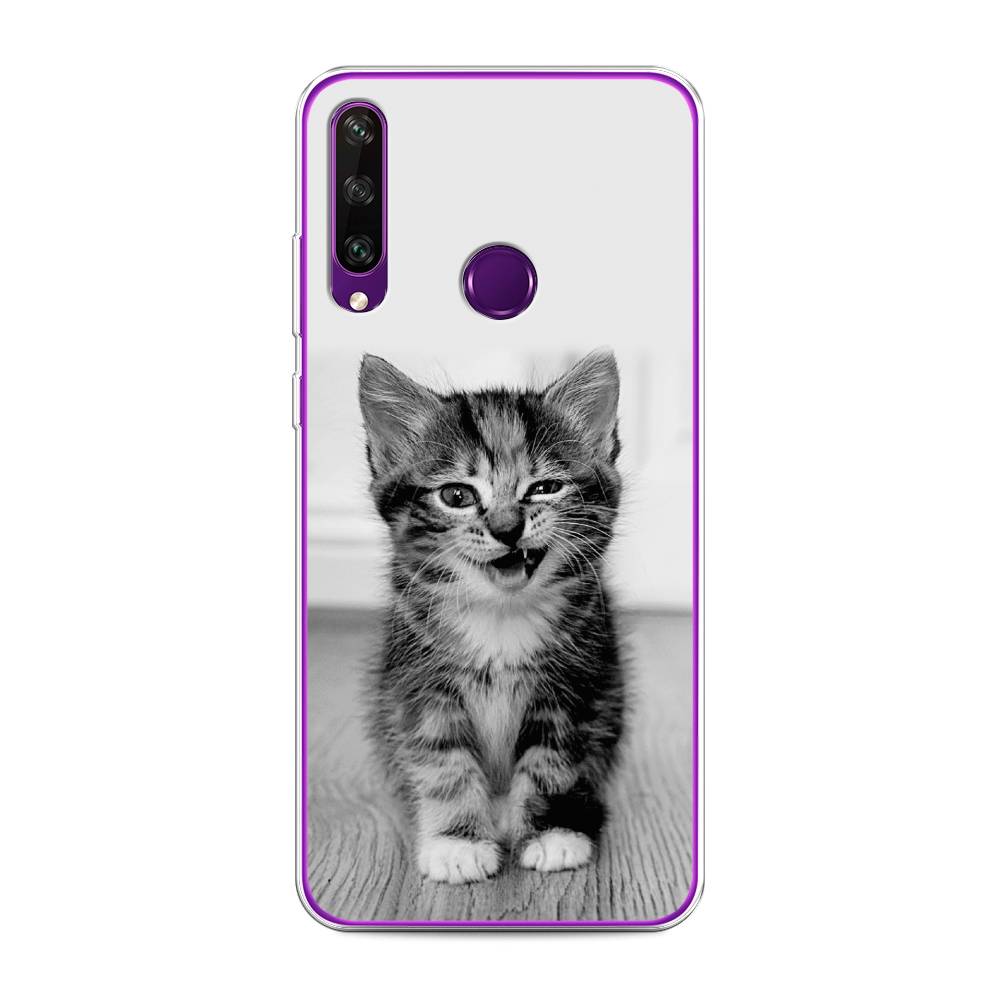 

Чехол Awog на Huawei Y6p "Подмигивающий котенок", Черный;серый, 6103250-1