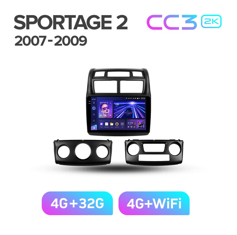 Магнитола TEYES KIA SPORTAGE 2 2007-2009 г CC3 2K 432ГБ 3389000₽