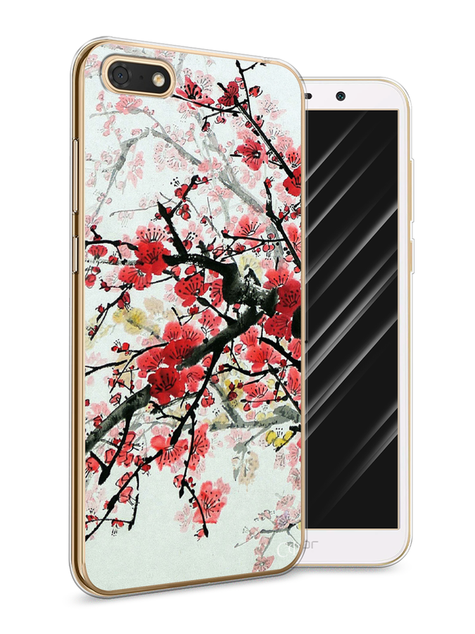

Чехол Awog на Huawei Y5 2018 "Подмигивающий котенок", Черный;серый, 65950-1