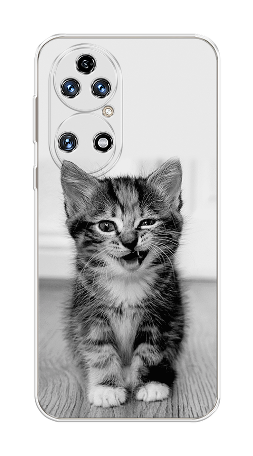 

Чехол Awog на Huawei P50 "Подмигивающий котенок", Черный;серый, 6104950-1