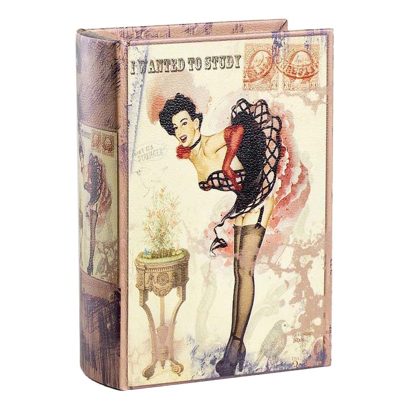 

Шкатулка-книга Glasar 14x6x20 см разноцветная, Разноцветный