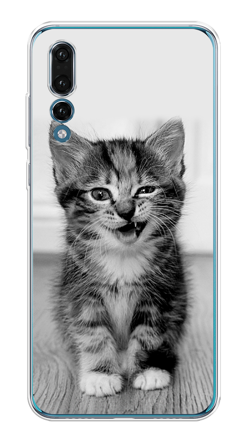

Чехол Awog на Huawei P20 Pro "Подмигивающий котенок", Черный;серый, 65050-1