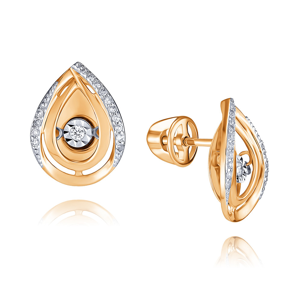 

Серьги из красного золота с бриллиантом ADAMAS 21039283/01-А50Д-41, 21039283/01-А50Д-41
