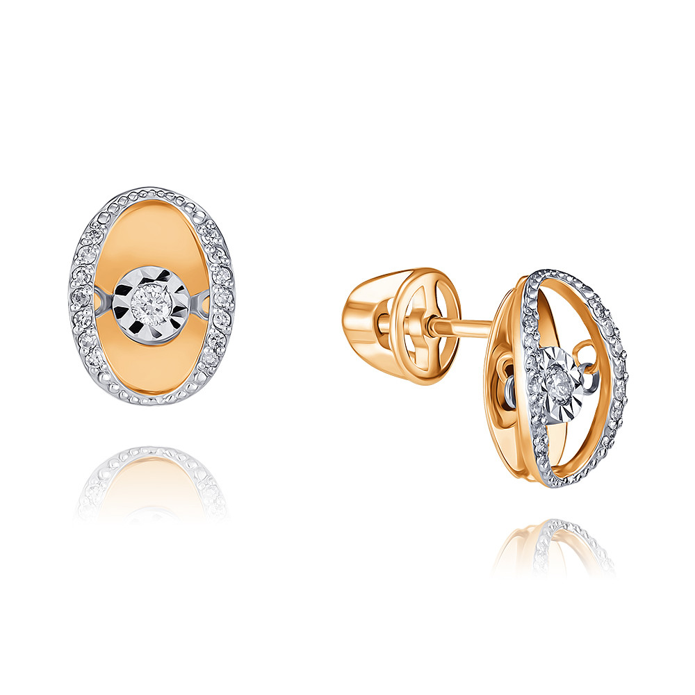 

Серьги из красного золота с бриллиантом ADAMAS 21039287/01-А50Д-41, 21039287/01-А50Д-41