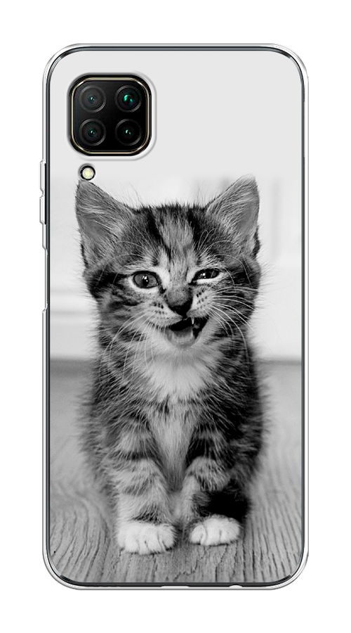 

Чехол Awog на Huawei Nova 6 SE "Подмигивающий котенок", Черный;серый, 611750-1